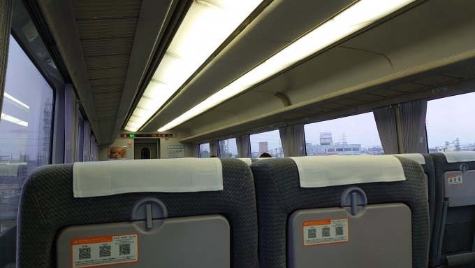 鉄道乗車記録の写真:車内設備、様子(3)        「4号車4D(進行方向左側)」