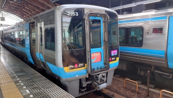 高知駅から高松駅の乗車記録(乗りつぶし)写真