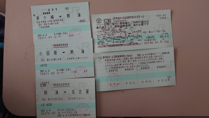 鉄道乗車記録の写真:きっぷ(3)     「駅員に5枚も同時に切符渡したの初めてだわ・・(￣▽￣;)」