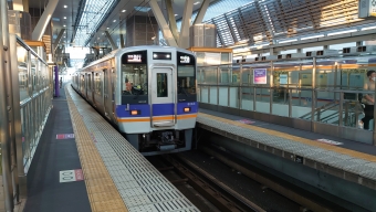 泉佐野駅から関西空港駅の乗車記録(乗りつぶし)写真