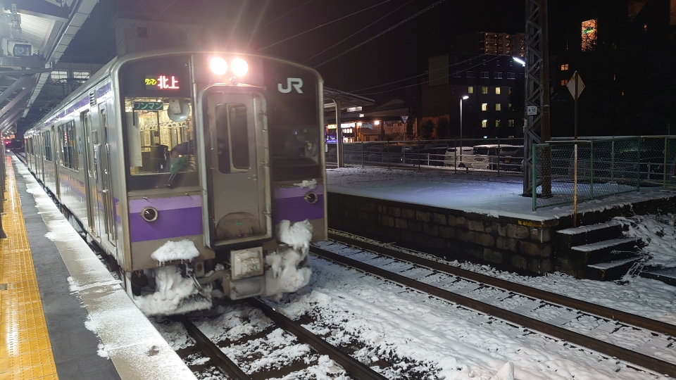 鉄道乗車記録「一ノ関駅から水沢駅」乗車した列車(外観)の写真(1) by twteruya 撮影日時:2022年12月17日