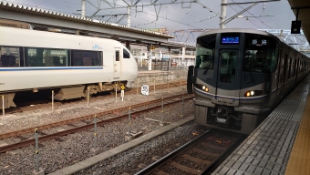 米原駅から野洲駅の乗車記録(乗りつぶし)写真
