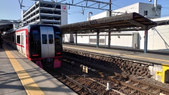 国府宮駅から名鉄名古屋駅の乗車記録(乗りつぶし)写真