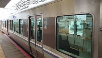 草津駅から高槻駅の乗車記録(乗りつぶし)写真