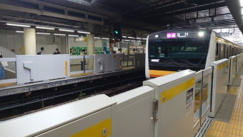 武蔵小杉駅から立川駅の乗車記録(乗りつぶし)写真