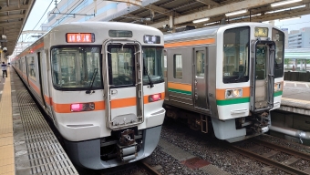 浜松駅から刈谷駅の乗車記録(乗りつぶし)写真