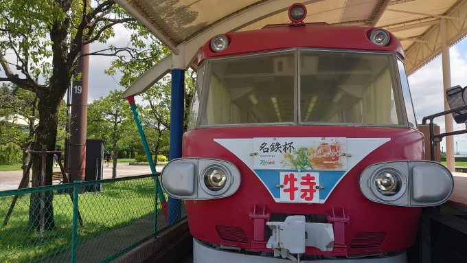 鉄道乗車記録の写真:旅の思い出(3)        「中京競馬場のパノラマカー
（名鉄杯ヘッドマーク付き）」