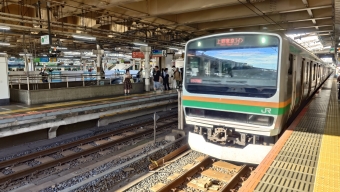 上野駅から熱海駅の乗車記録(乗りつぶし)写真