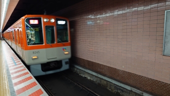 新開地駅から大阪梅田駅の乗車記録(乗りつぶし)写真