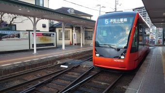 道後温泉駅から松山駅前停留場の乗車記録(乗りつぶし)写真