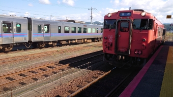 益田駅から長門市駅の乗車記録(乗りつぶし)写真