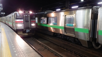 札幌駅から小樽駅:鉄道乗車記録の写真