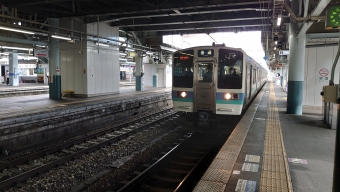 松本駅から塩尻駅の乗車記録(乗りつぶし)写真