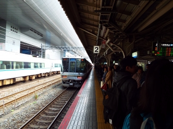 西大寺駅から園部駅の乗車記録(乗りつぶし)写真
