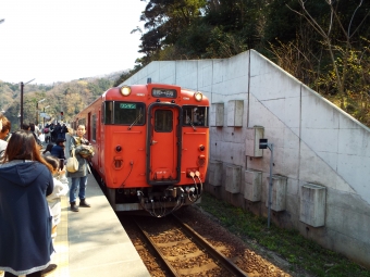 和知駅から西大寺駅の乗車記録(乗りつぶし)写真