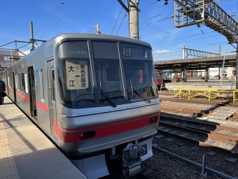 大江駅から東名古屋港駅の乗車記録(乗りつぶし)写真