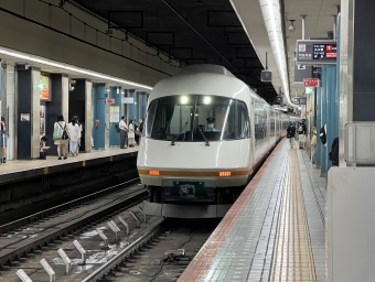 大阪難波駅から近鉄名古屋駅の乗車記録(乗りつぶし)写真