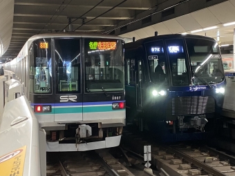 渋谷駅から日吉駅の乗車記録(乗りつぶし)写真
