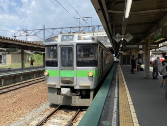 白石駅から苫小牧駅の乗車記録(乗りつぶし)写真