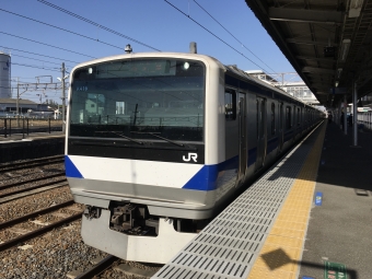 友部駅から綾瀬駅の乗車記録(乗りつぶし)写真