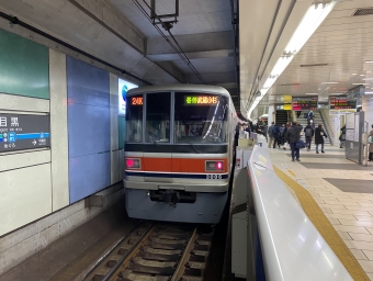 目黒駅から不動前駅の乗車記録(乗りつぶし)写真