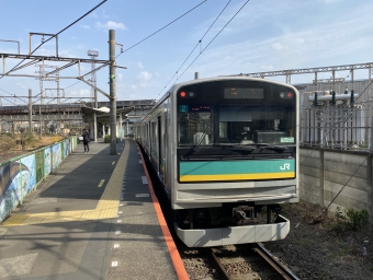 尻手駅から鶴見駅の乗車記録(乗りつぶし)写真