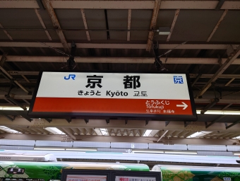 京都駅から六地蔵駅の乗車記録(乗りつぶし)写真