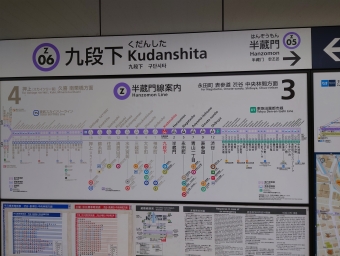 神保町駅から九段下駅の乗車記録(乗りつぶし)写真