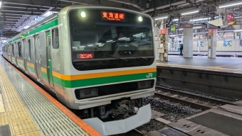 品川駅から沼津駅の乗車記録(乗りつぶし)写真