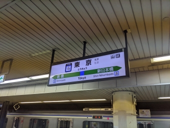 千葉駅から東京駅の乗車記録(乗りつぶし)写真
