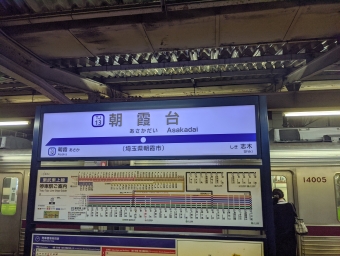 朝霞台駅から和光市駅:鉄道乗車記録の写真