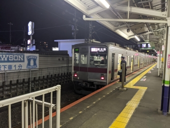 川越市駅から上福岡駅の乗車記録(乗りつぶし)写真