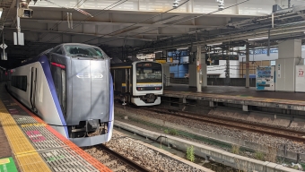 千葉駅から新宿駅の乗車記録(乗りつぶし)写真