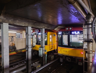 浅草駅から渋谷駅の乗車記録(乗りつぶし)写真