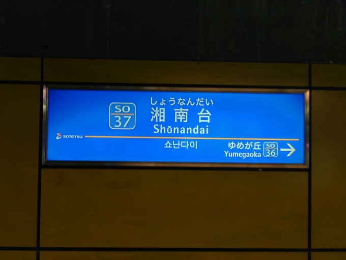 鉄道乗車記録の写真:駅名看板(3)        