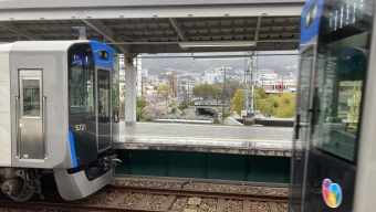 大石駅から岩屋駅の乗車記録(乗りつぶし)写真