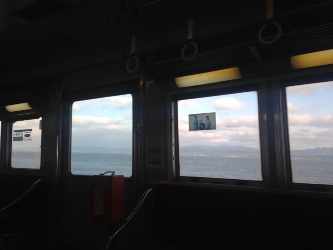 鉄道乗車記録の写真:車窓・風景(2)        「車窓から宍道湖が延々と楽しめます。」