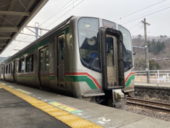 磐梯熱海駅から会津若松駅の乗車記録(乗りつぶし)写真