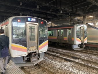 長岡駅から大沢駅の乗車記録(乗りつぶし)写真