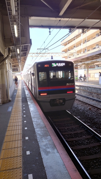 日暮里駅から八千代台駅の乗車記録(乗りつぶし)写真