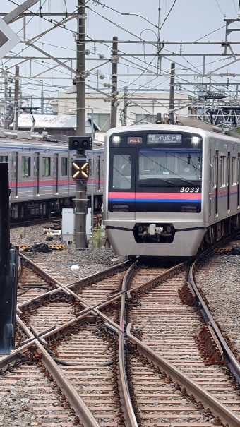 京成津田沼駅から京成上野駅の乗車記録(乗りつぶし)写真