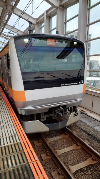 東小金井駅から新宿駅:鉄道乗車記録の写真