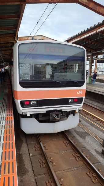 西船橋駅から市川大野駅の乗車記録(乗りつぶし)写真