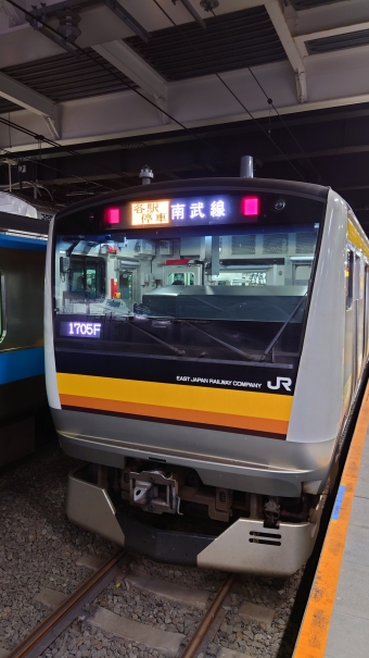 川崎駅から尻手駅の乗車記録(乗りつぶし)写真