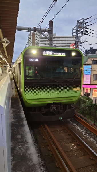 駒込駅から御徒町駅の乗車記録(乗りつぶし)写真