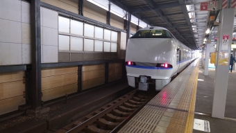 金沢駅から小松駅の乗車記録(乗りつぶし)写真