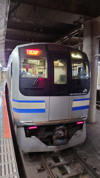 東京駅から船橋駅の乗車記録(乗りつぶし)写真