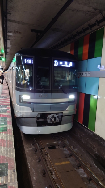 東銀座駅から中目黒駅:鉄道乗車記録の写真