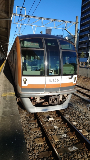 上福岡駅から小竹向原駅の乗車記録(乗りつぶし)写真