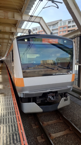 立川駅から国立駅の乗車記録(乗りつぶし)写真